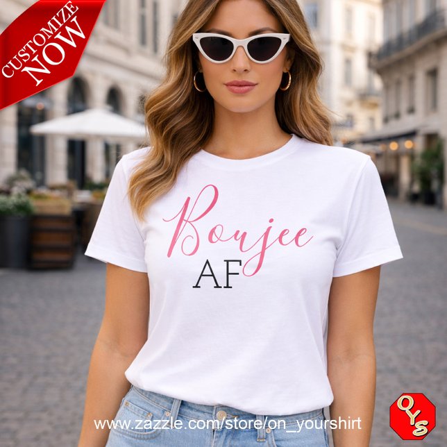 Pink Boujee AF  T-Shirt Tri-Blend Shirt (Creator Uploaded)