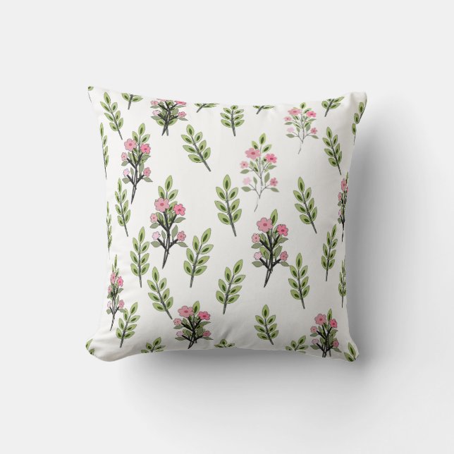 Pink Bouquets  Cushion (Front)