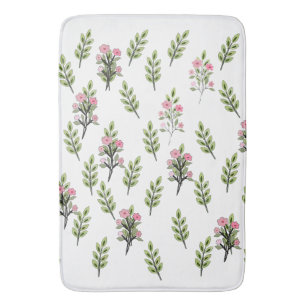 Pink Bouquets Large  Bath Mat