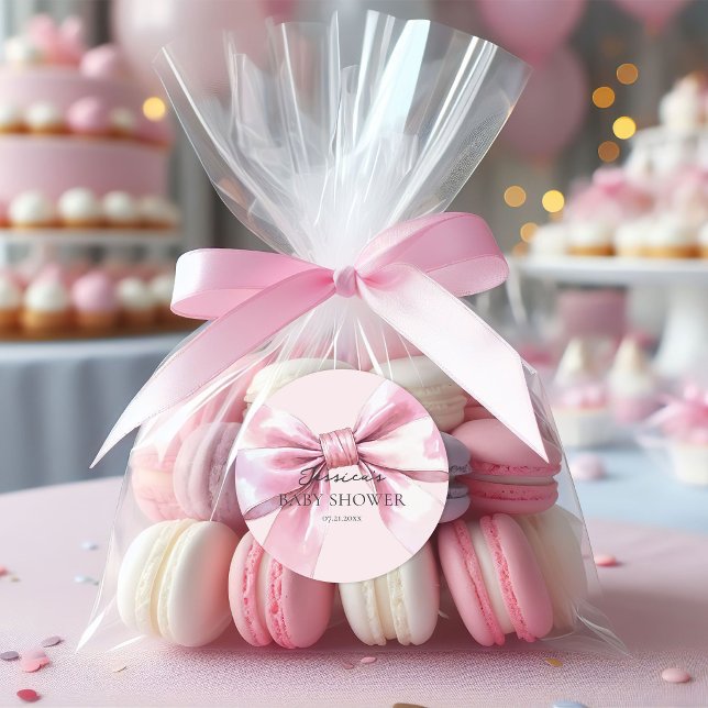 Pink Bow Baby Girl Stickers (Creator Uploaded)