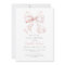 Pink Bow Baby Shower Invitation - Check Spelling