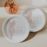 Pink Bow Baby Shower Minimalist Watercolor Ribbon Paper Plate<br><div class="desc">Anyone planning a Baby Shower will love our whimsical items featuring this charming hand-painted watercolor pink bow. These Baby Shower designs effortlessly blend elegance with practicality. The hand painted watercolor bow design adds a touch of vintage flair and whimsy, perfect for any baby shower. With classic sophisticated fonts that capture...</div>