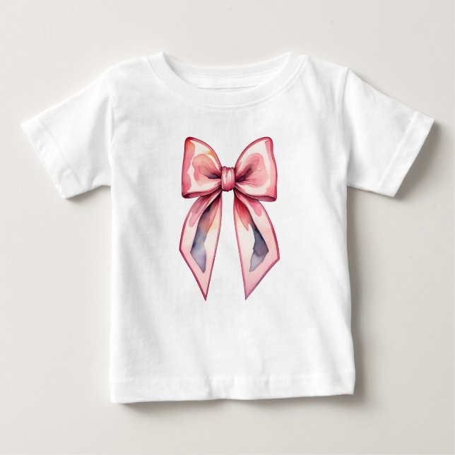pink bow baby T-Shirt (Front)