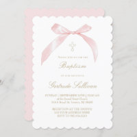 pink bow | Baptism