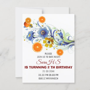 Pink Bow Birthday Invite, Girls 11th Birthday Invi Postcard