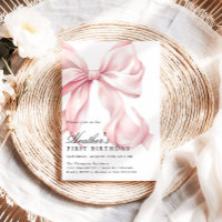 Pink Bow Birthday Party Coquette Bow