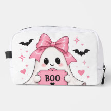 Pink Bow BOO Ghost Coquette Halloween