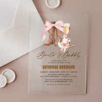 Pink Bow Boots & Bubbly Western Bridal Shower