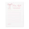 Pink Bow Bridal Shower Date Night Ideas Card