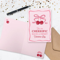 Pink Bow Cherry You Are Cherrific Valentine's Day