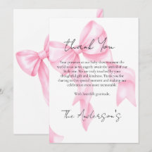 Pink Bow Coquette Baby Shower