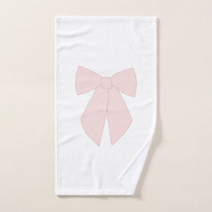 Pink Bow Coquette Bath Towel Set