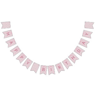 Pink Bow Coquette Birthday Bunting