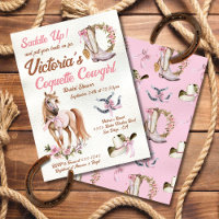 Pink bow Coquette Cowgirl Bridal Shower