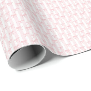 Pink Bow Coquette Cute Preppy Girl Aesthetic Wrapping Paper