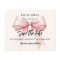Pink bow cream birthday party Save the Date