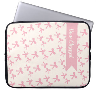 Pink Bow Dreams Laptop Sleeve