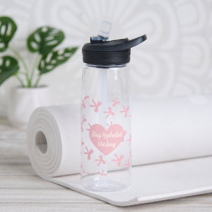 Pink Bow Dreams Water Bottle