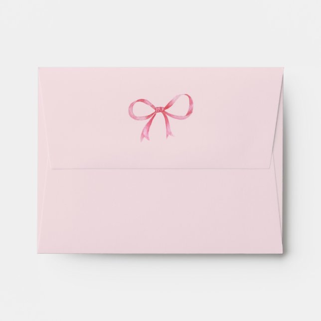 Pink Bow Envelope (Back (Top Flap))