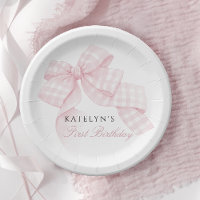 Pink Bow First Birthday