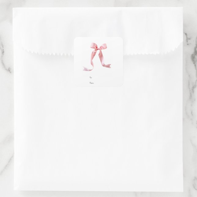 Pink Bow Gift Tag (Bag)