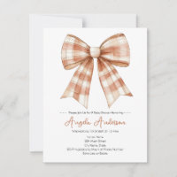 Pink Bow Girl Baby Shower
