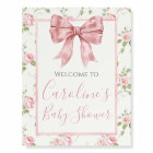 Pink Bow Girl Preppy Southern Baby Shower