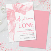 Pink Bow Girls Just Wanna Be ONE 1st Birthday