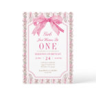 Pink Bow Girls Just Wanna Be One 1st Birthday