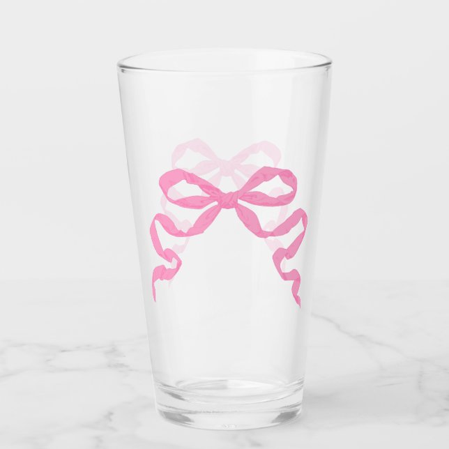 Pink Bow Glass (Front)