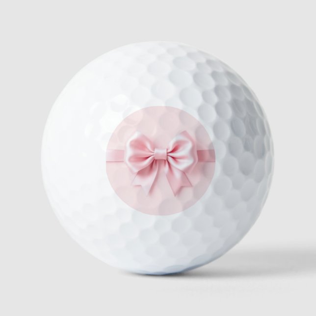 Pink Bow Golf Balls (Front)
