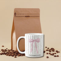 Pink Bow Green Garland Christmas