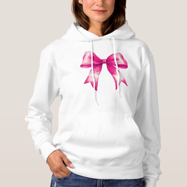 Pink Bow Hoodie (Front)