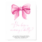 Pink bow - how big is mummy's belly game