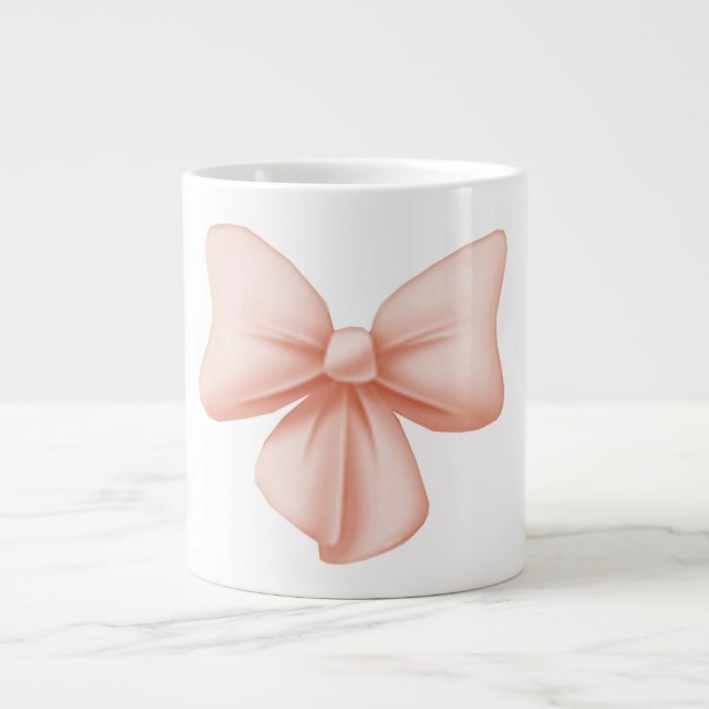 Pink Bow Jumbo Mug (Front)