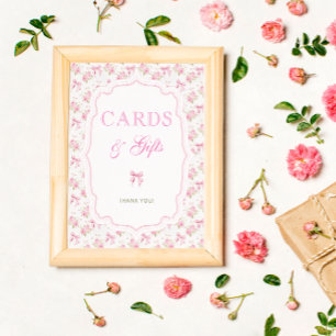 Pink Bow Love Shack Cards and Gifts Poster