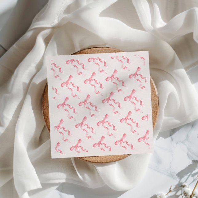 Pink Bow  Napkin (Creator Uploaded)