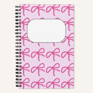 Pink Bow Notebook