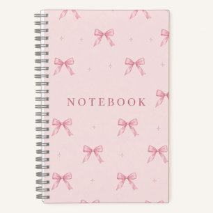 Pink Bow Notebook – A5 Dotted Journal