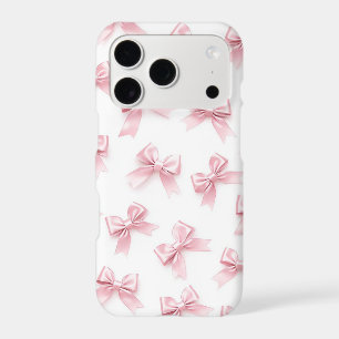 Pink Bow Pattern iPhone Case Cute Coquette