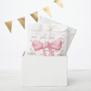 Pink Bow Peppy Favour Bags