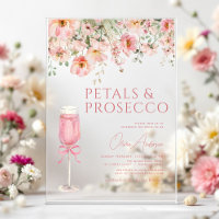 Pink Bow Petals & Prosecco Blush Bridal Shower