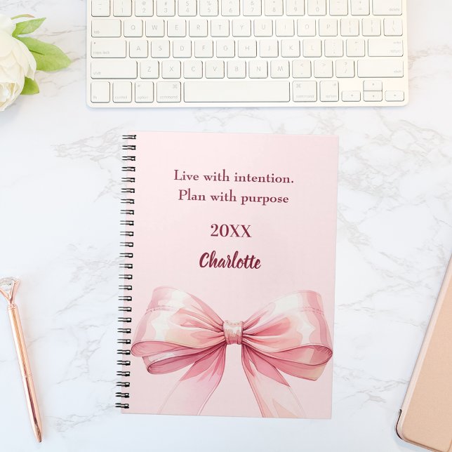 Pink bow quote notebook (Creator Uploaded)