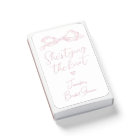 Pink Bow She's Tying the Knot Bridal Shower