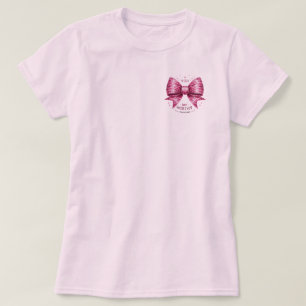 Pink Bow soft pink shirt Proverbs, You are Worthy