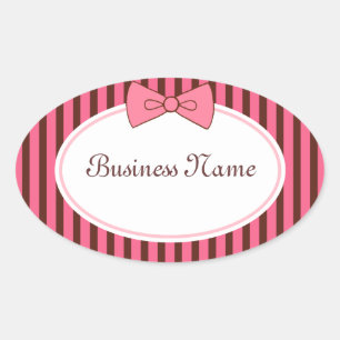 Pink Bow Stickers