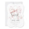 Pink Bow Sweet Sixteen Birthday Invitation
