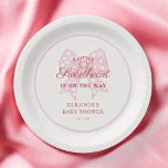 Pink Bow Sweetheart Girl Baby Shower Paper Plate<br><div class="desc">Pink Bow Sweetheart Girl Baby Shower Paper Plates</div>