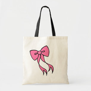 Pink Bow Tote Bag
