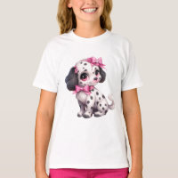 Pink Bows And Bling Cute Dalmatian Pup